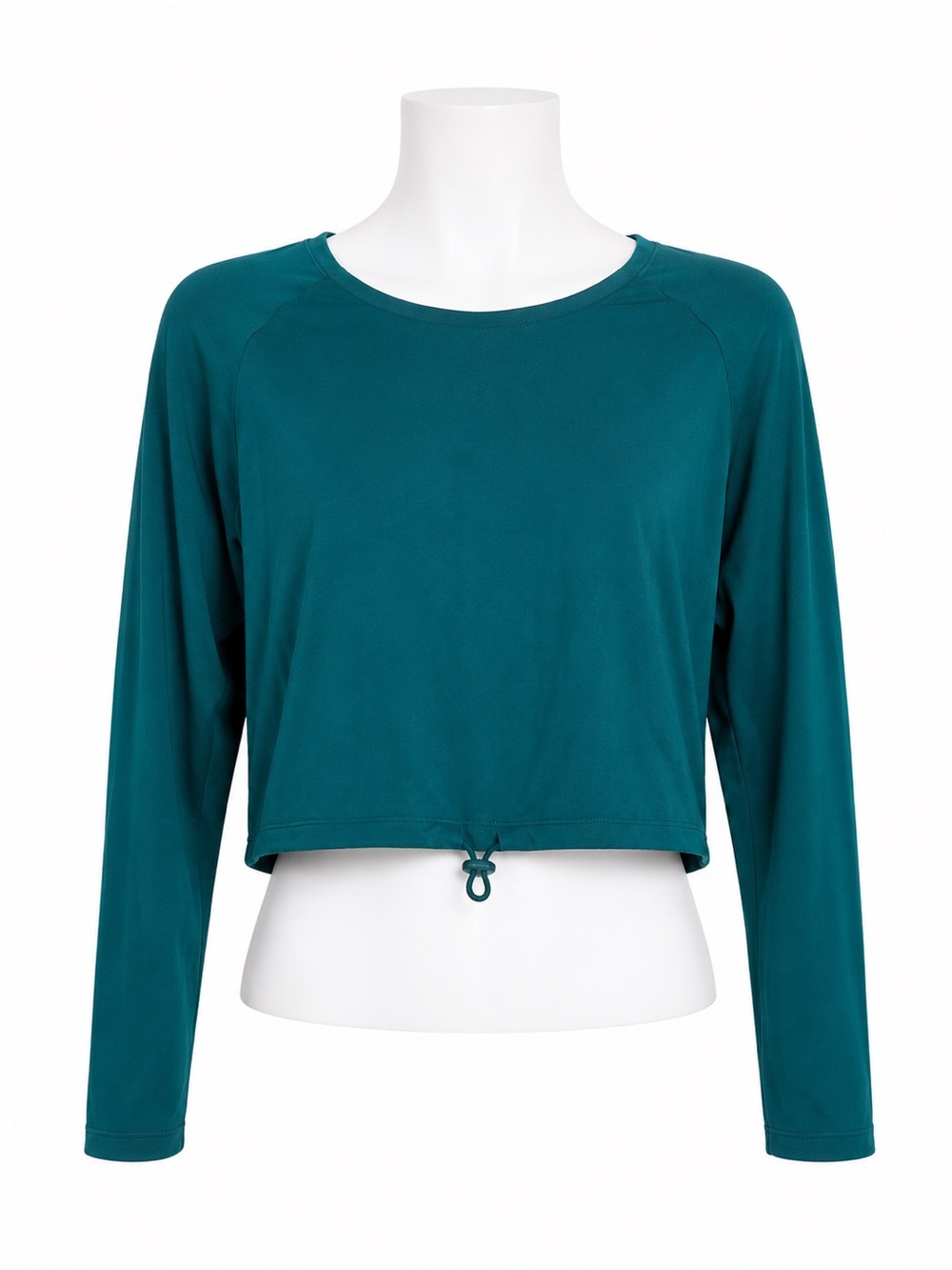 Size L Gymshark Women’s Apex Seamless Crop Long Sleeve Top Teal